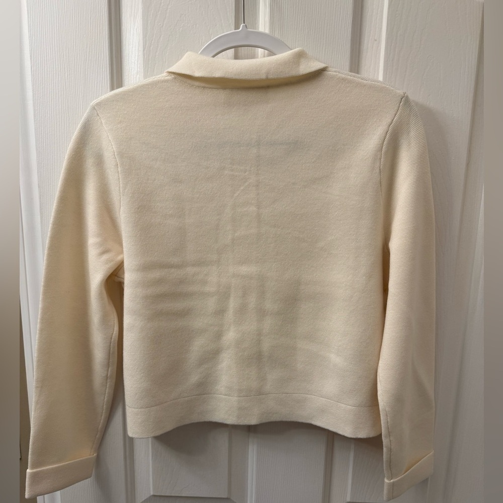Sezane BETTY CARDIGAN ECRU SIZE S - Picture 3 of 8